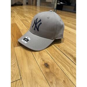 NEW New Era Gray and Navy Blue NY Hat